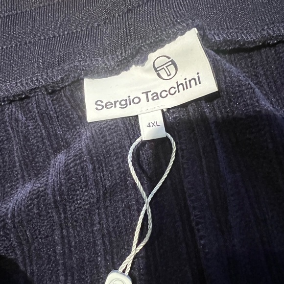 Sergio Tacchini navy blue sweatpants 4X NEW - Picture 2 of 3